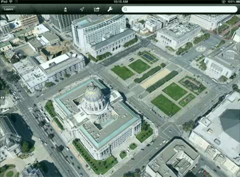 google maps 3d satellite