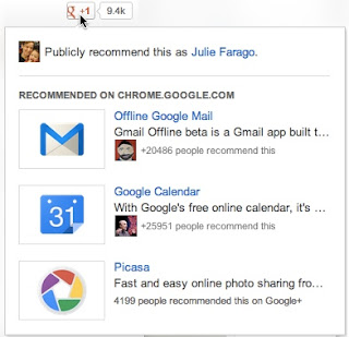 Google+ recommended content