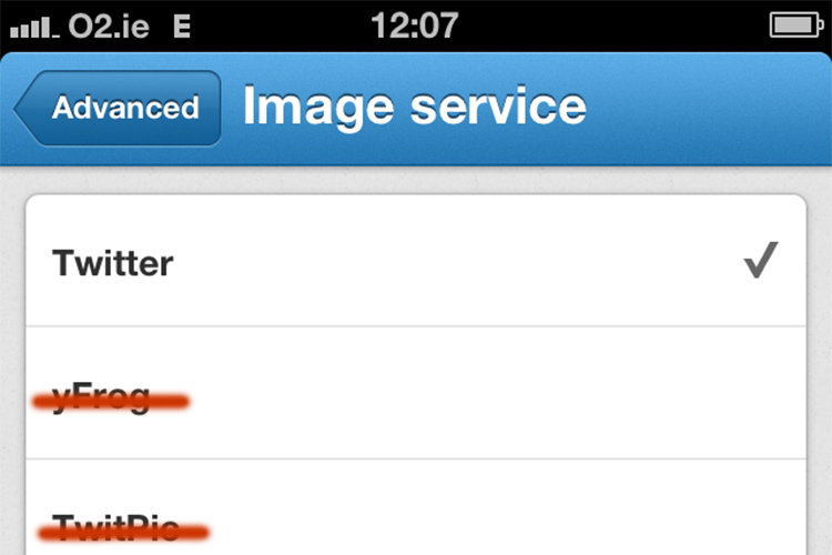 Twitter: No third-party image services please