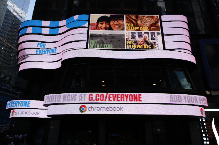 Google's Times Square Photo