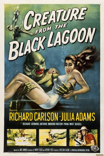 The creature from the black lagoon