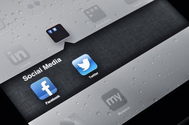 Social media iPad icons