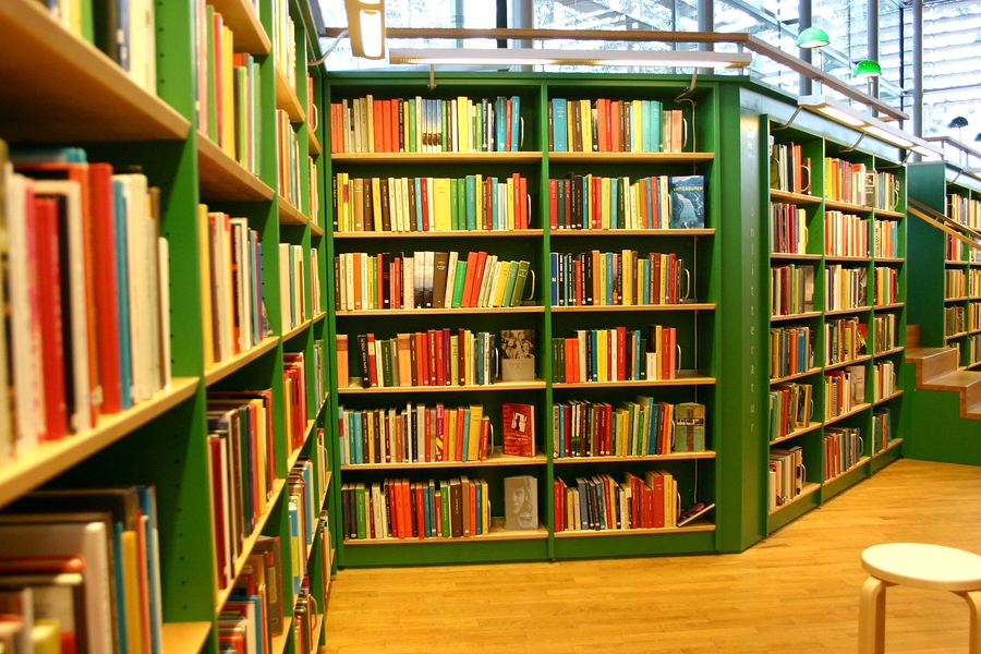 Library bookshelf