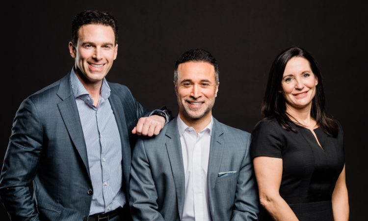Anthony Lacavera (Chairman and Founder of Globalive), Claudio Rojas (Founder, Canadian Dream Summit) and Amanda Lang (Anchor, BNN Bloomberg) at Canadian Dream Summit 2019.