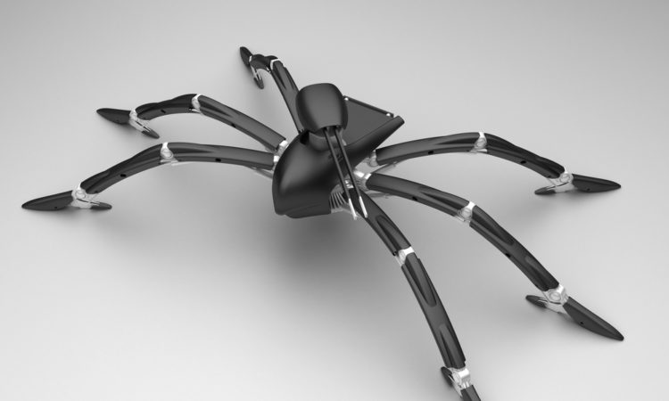 robot spider, nanoweapon