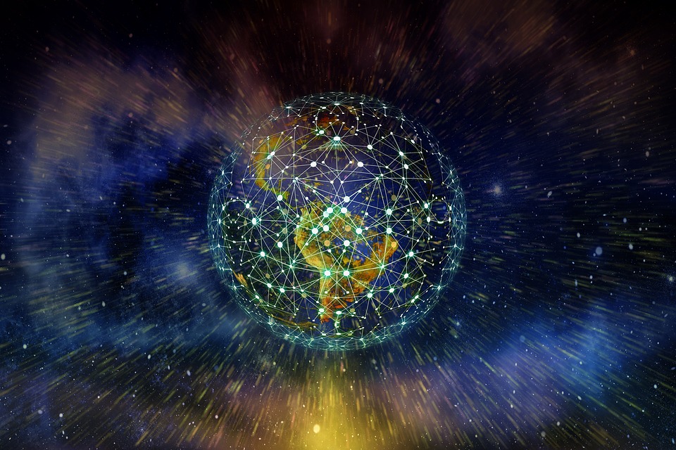 earth, network, globalization