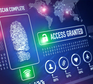 Security technology and ID verification concept and background
