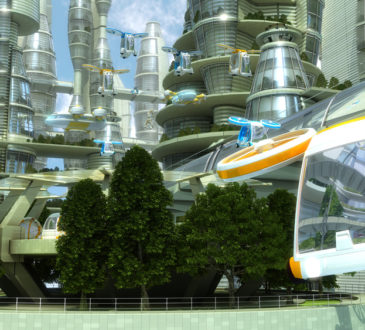 flying car, future city