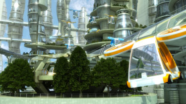 flying car, future city