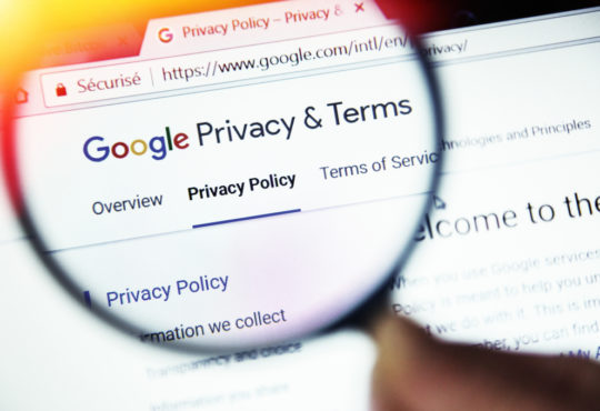 google privacy terms