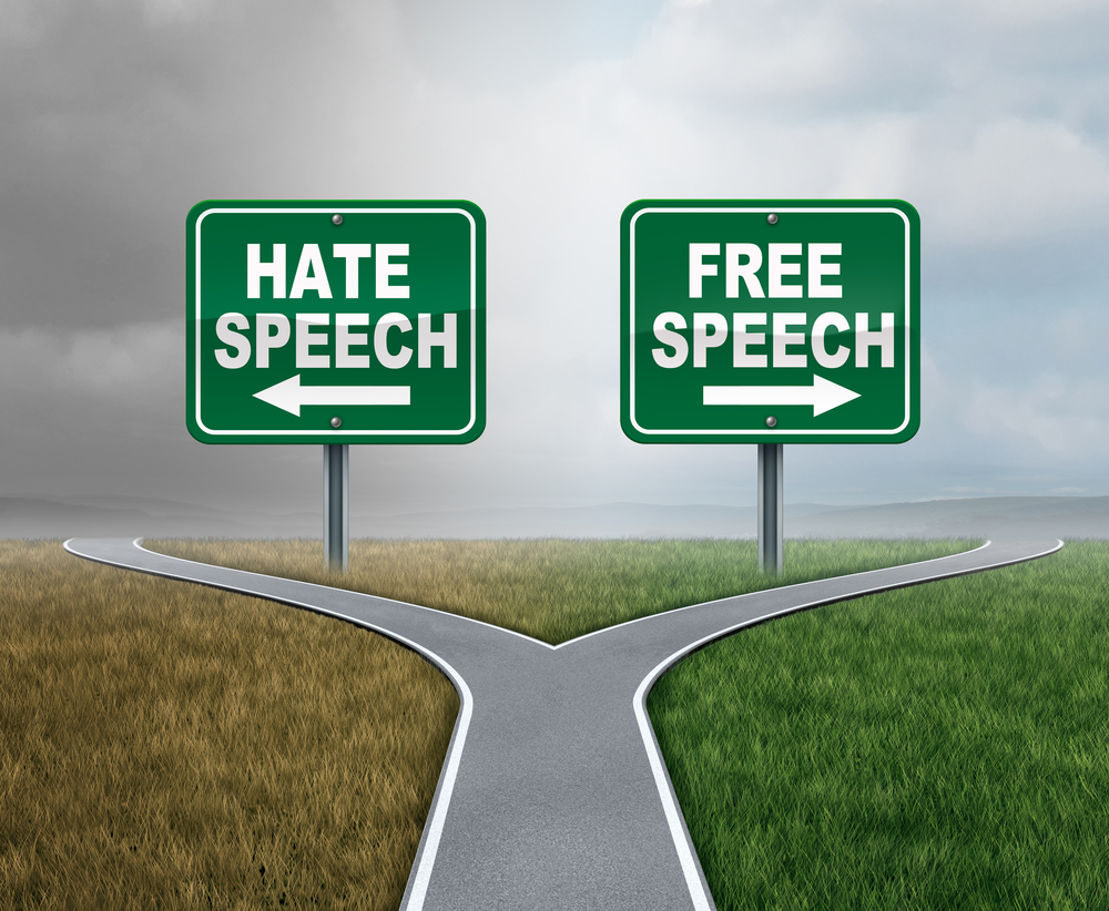 free speech, hate speech