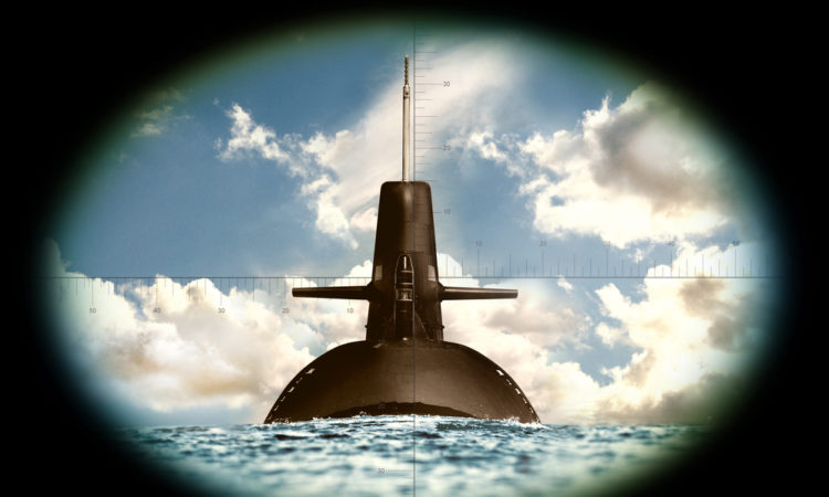 submarine in crosshairs