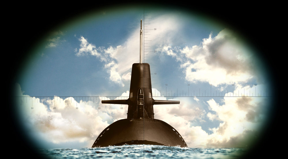 submarine in crosshairs