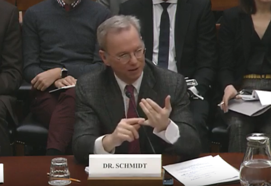 Eric Schmidt congressional hearing