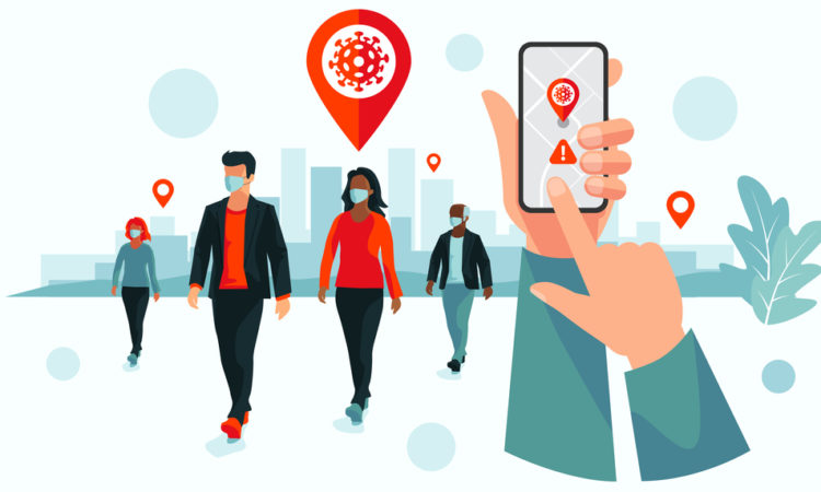 Digital contact tracing app