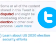 twitter disputed election