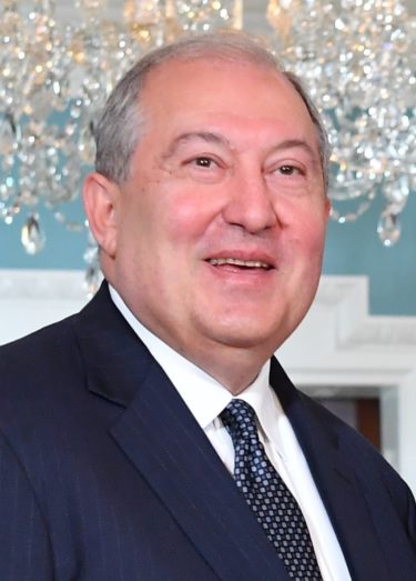 Armen Sarkissian, President, Armenia (Photo courtesy of Wikipedia)