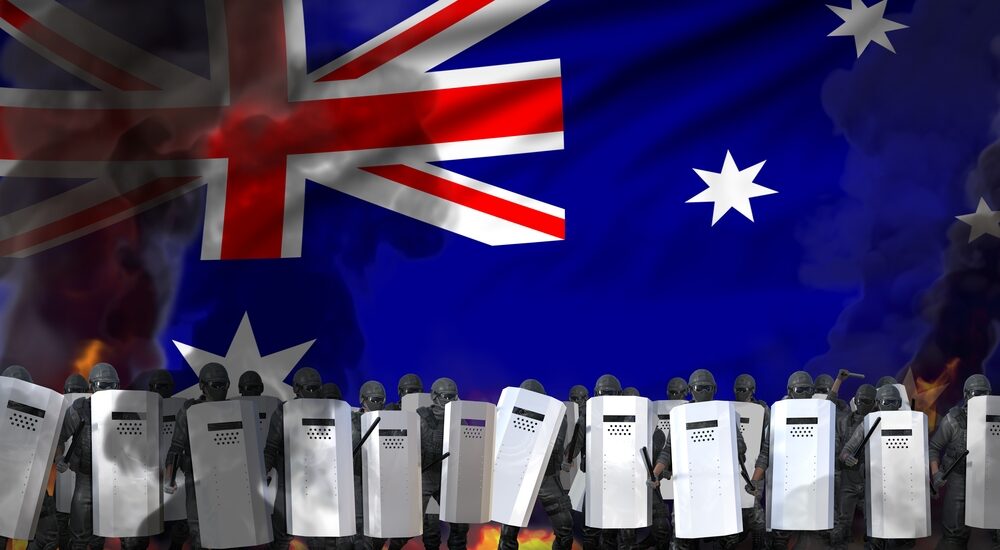 Australia lockdown protest