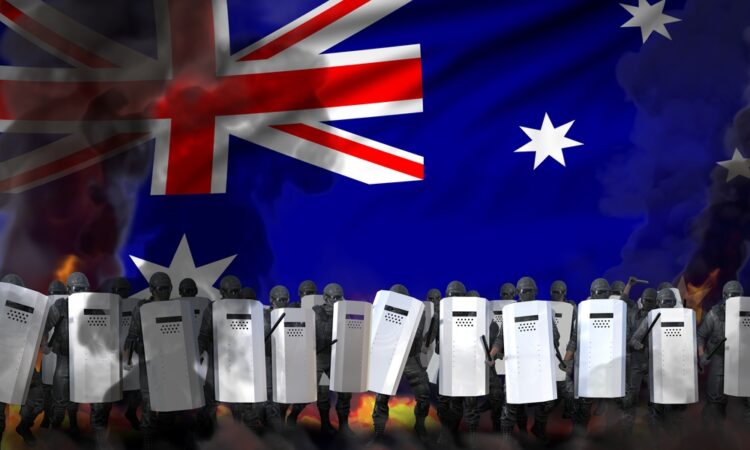 Australia lockdown protest