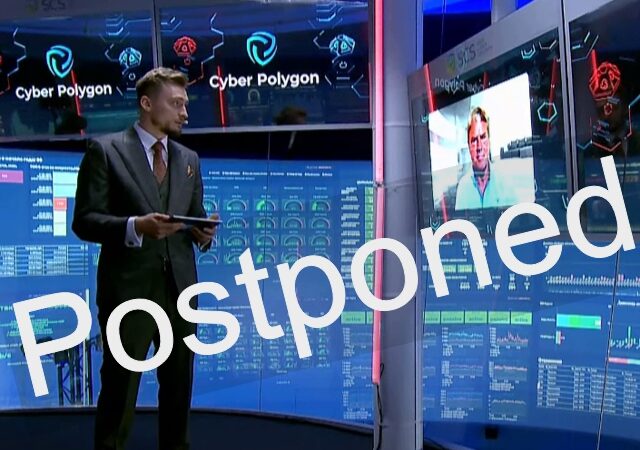 Russischer Gastgeber kündigt an, dass Cyber – Polygon verschoben wird