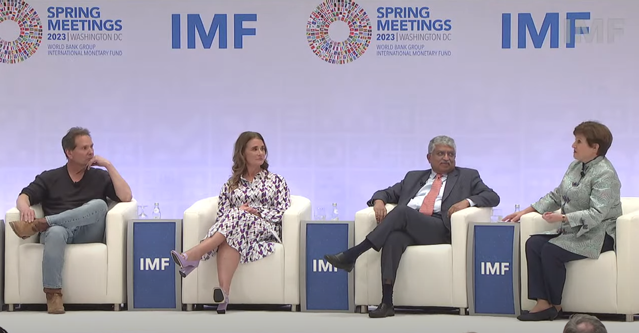 „Jeder sollte einen digitalen Ausweis, ein Bankkonto und ein Smartphone haben – Werkzeuge der neuen Welt“: IWF-Frühjahrstagung